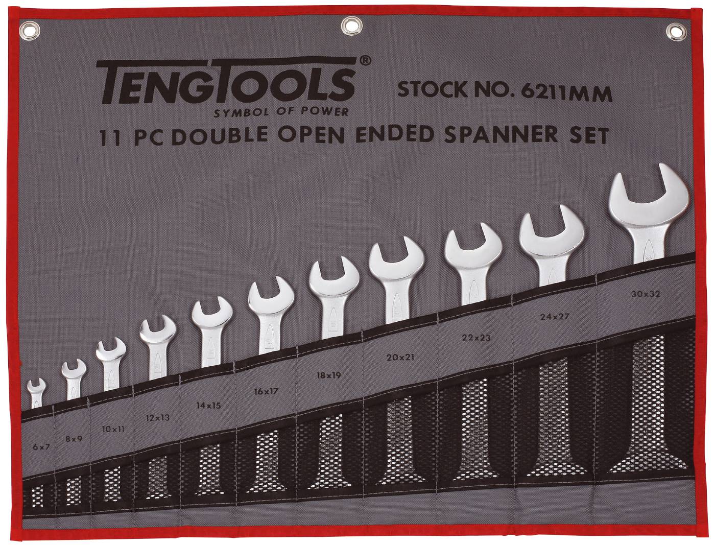 Set of fixed spanners Teng Tools 6211MM