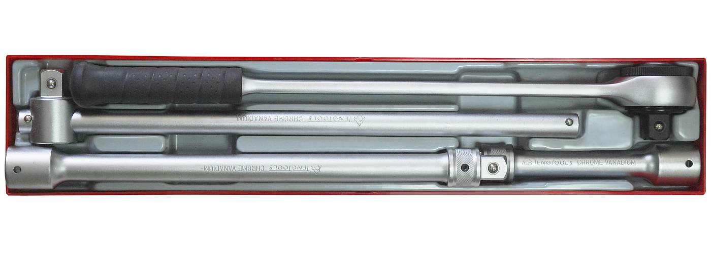 4 pc Extension bars and ratchet handle in set Teng Tools TTX3404S