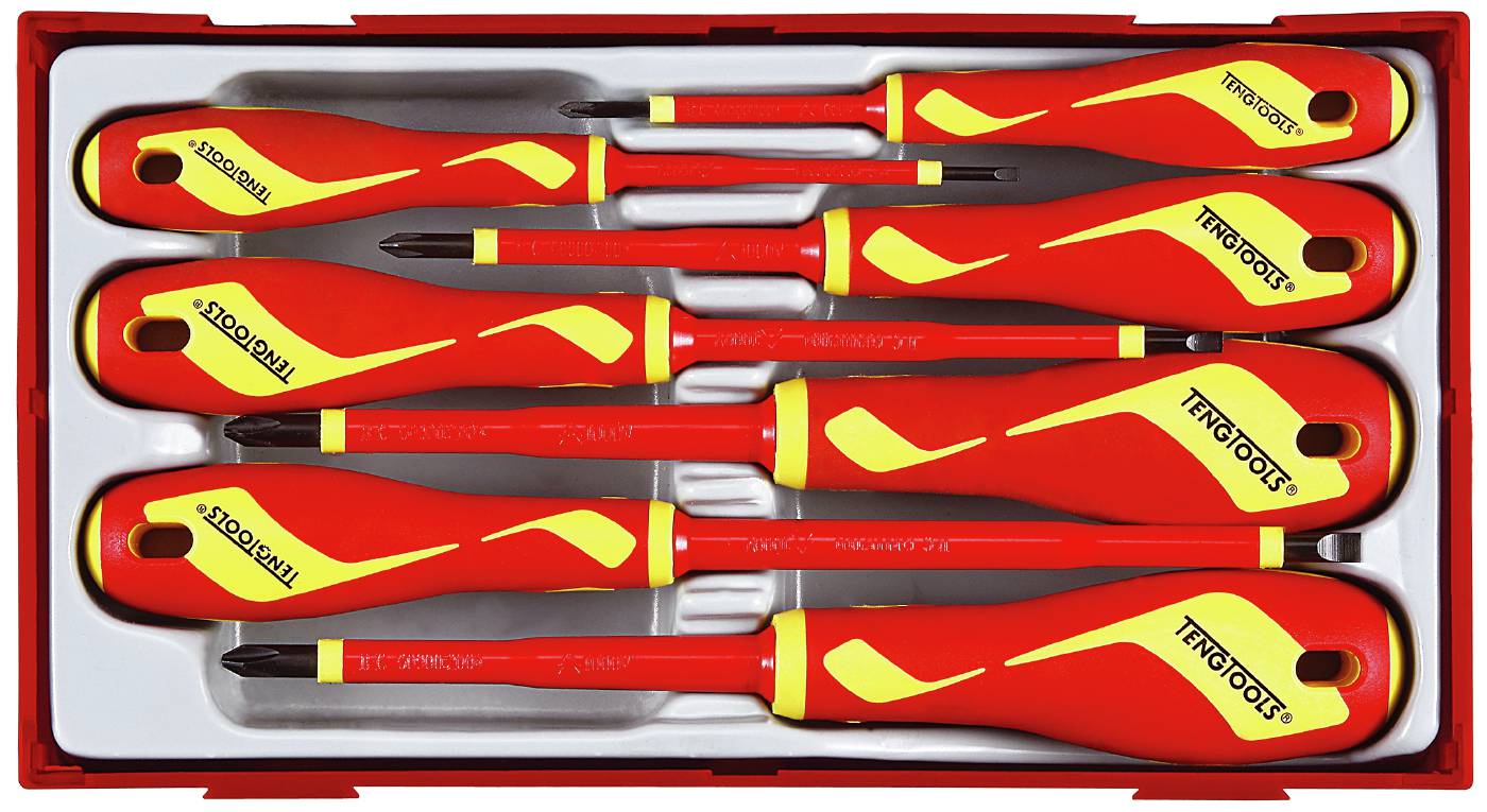 7 pc Screwdriver set 1000 volt Teng Tools TTV907N