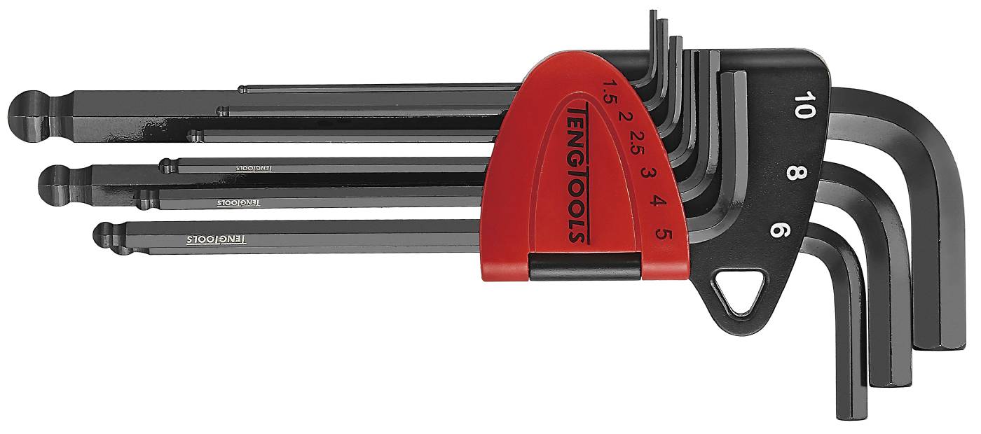 Kuusioavain, pitkä malli, pallomainen pää Teng Tools -sarja 1499MM