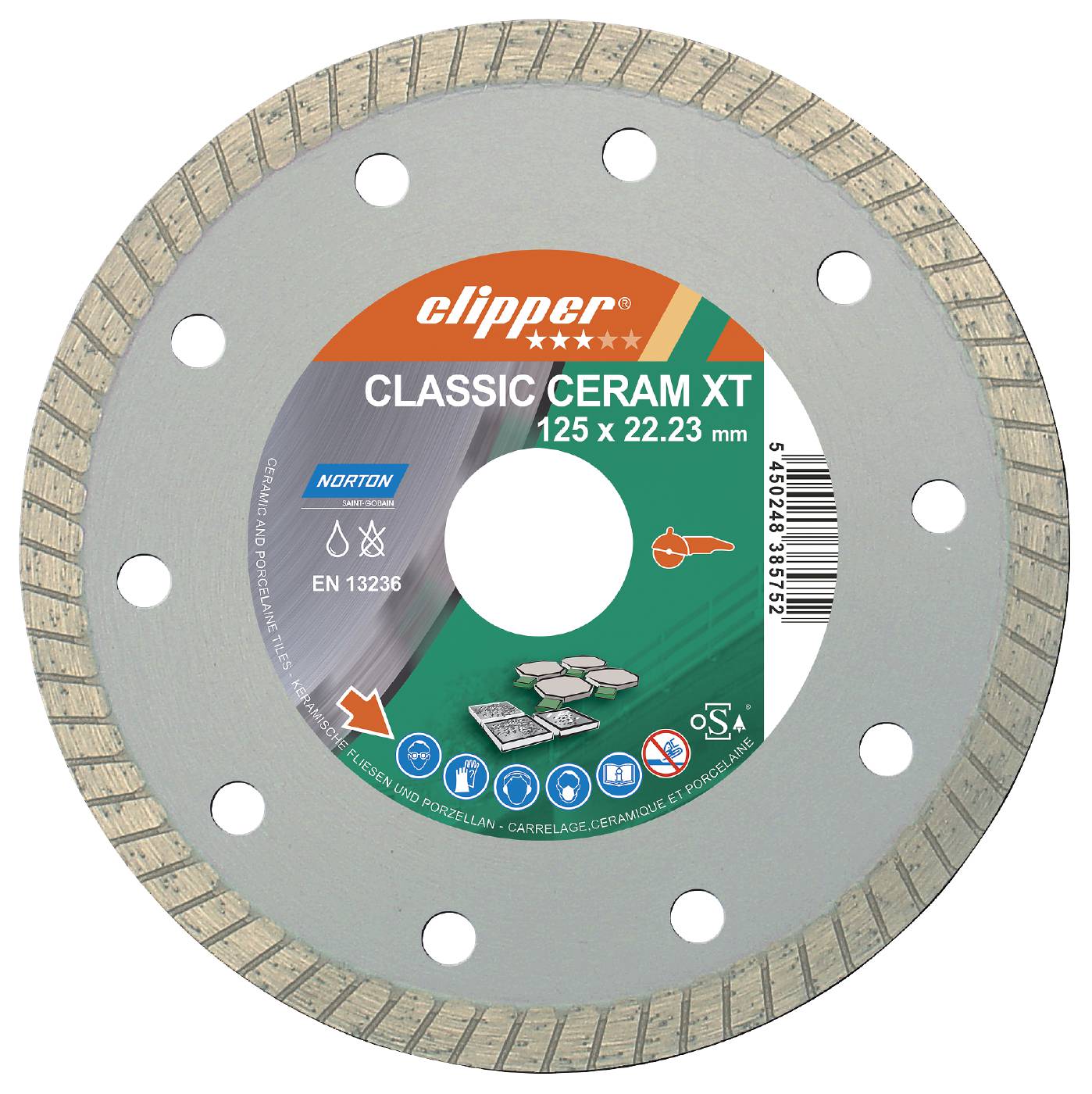 Diamond cut-off blade Norton Clipper Ceram
