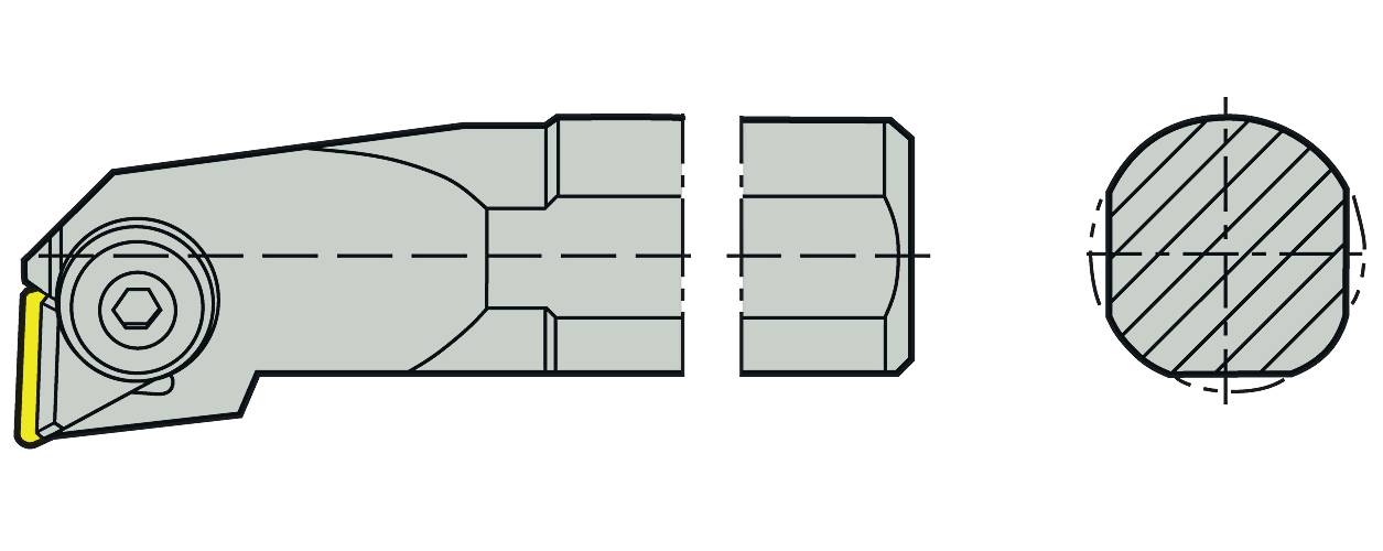 Tool holder 90°, internal tool holder Seco CTFPR
