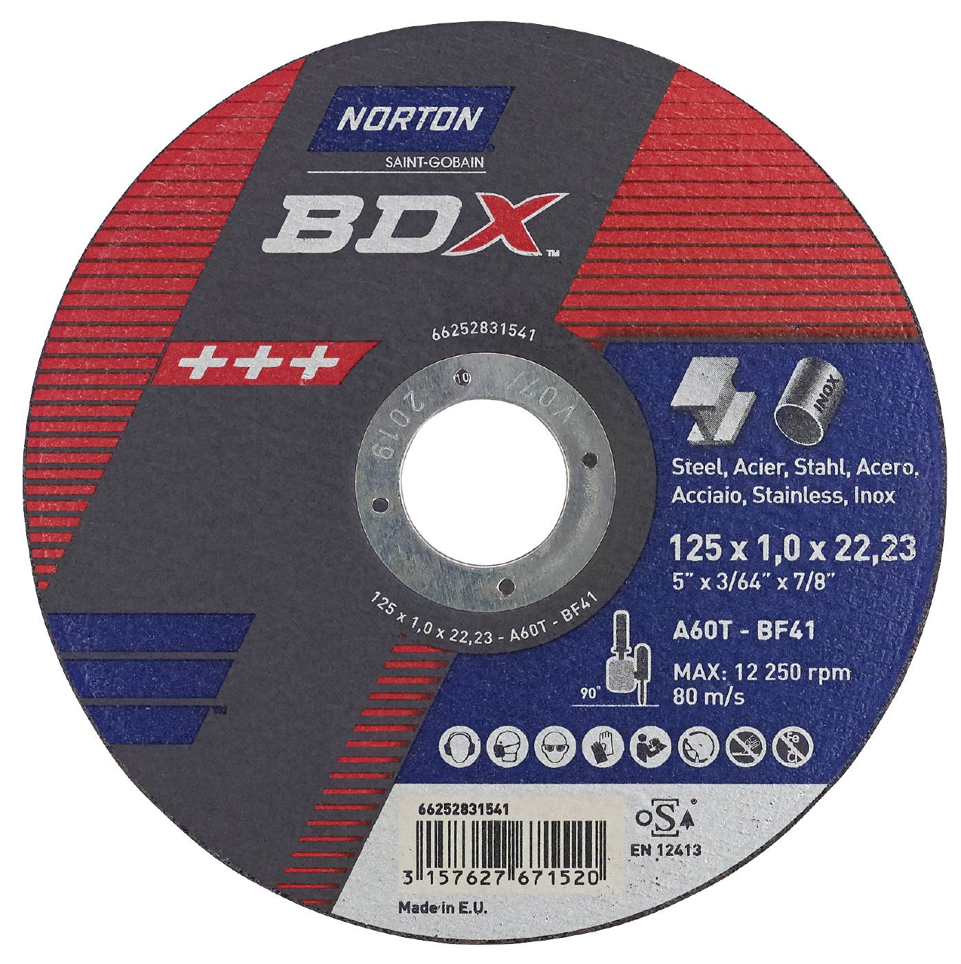 Cut-off wheel for angle grinders Norton BDX