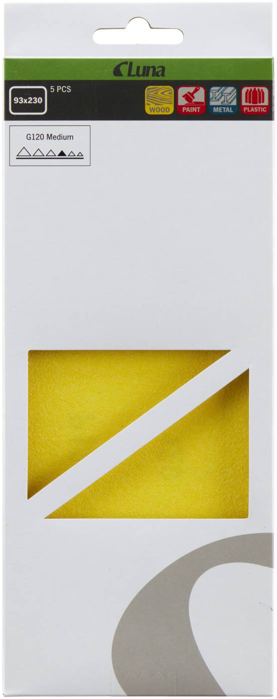 Abrasive sheet Luna 93x230 mm