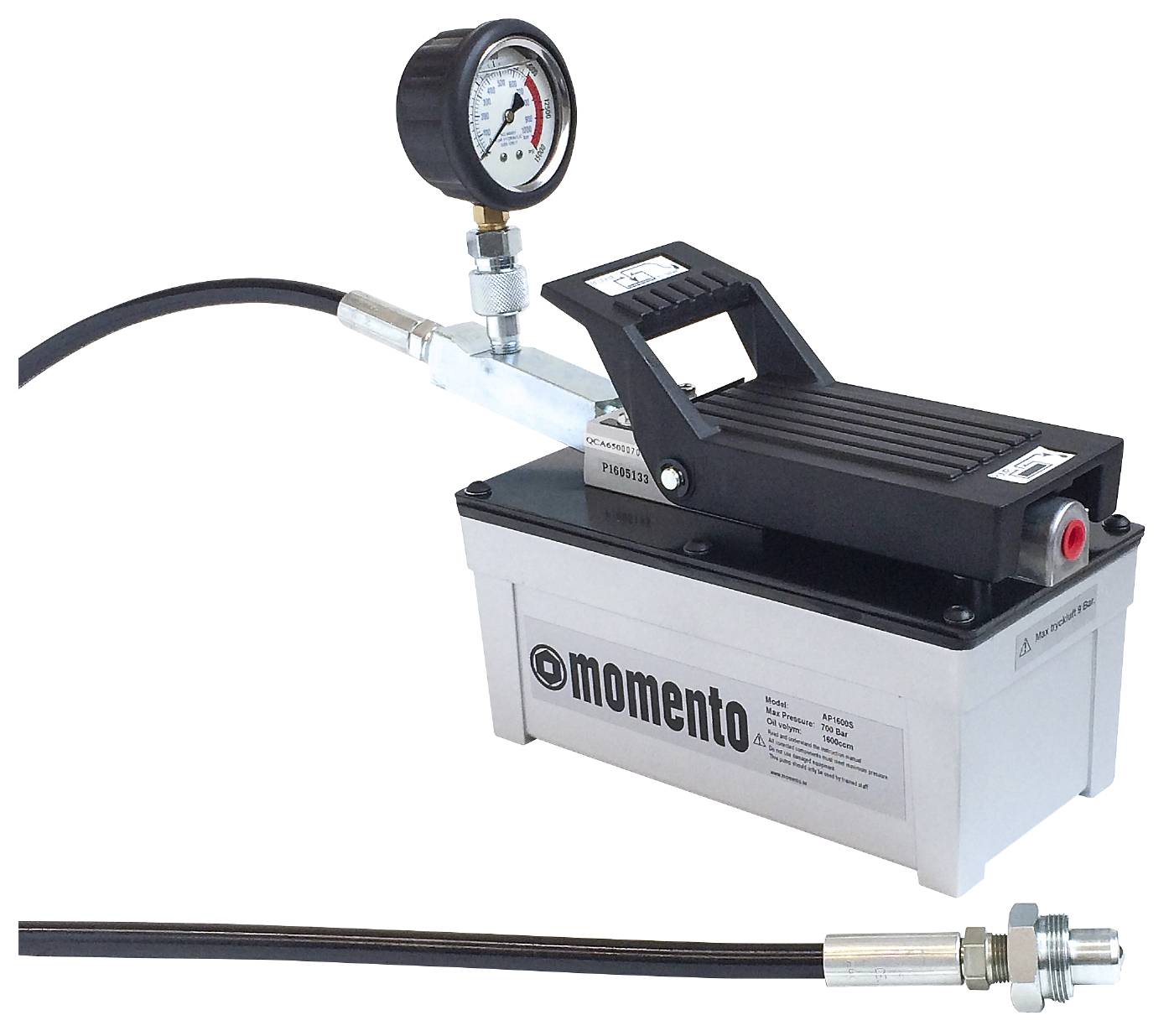 Compressed-air-driven pump Momento