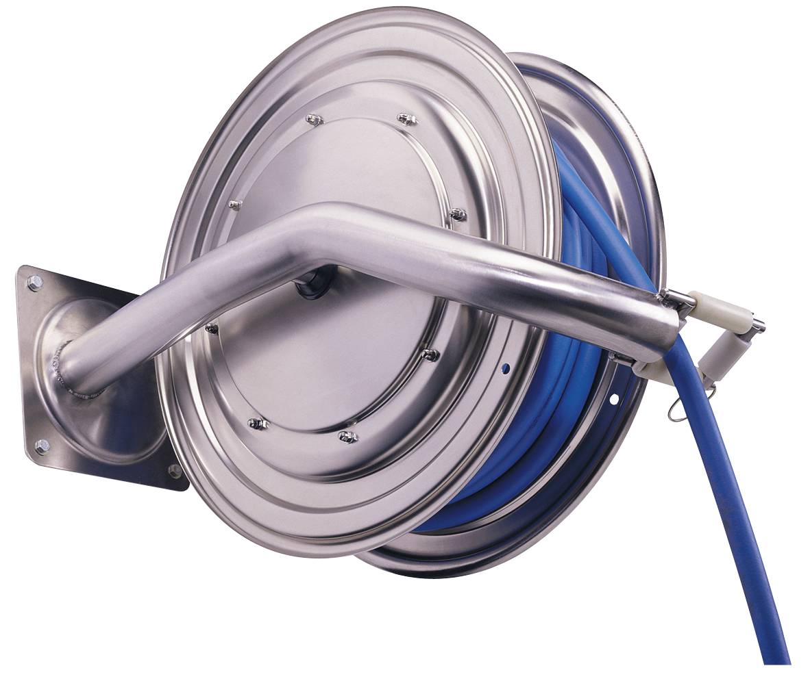 Hose reel stainless steel for water Nederman